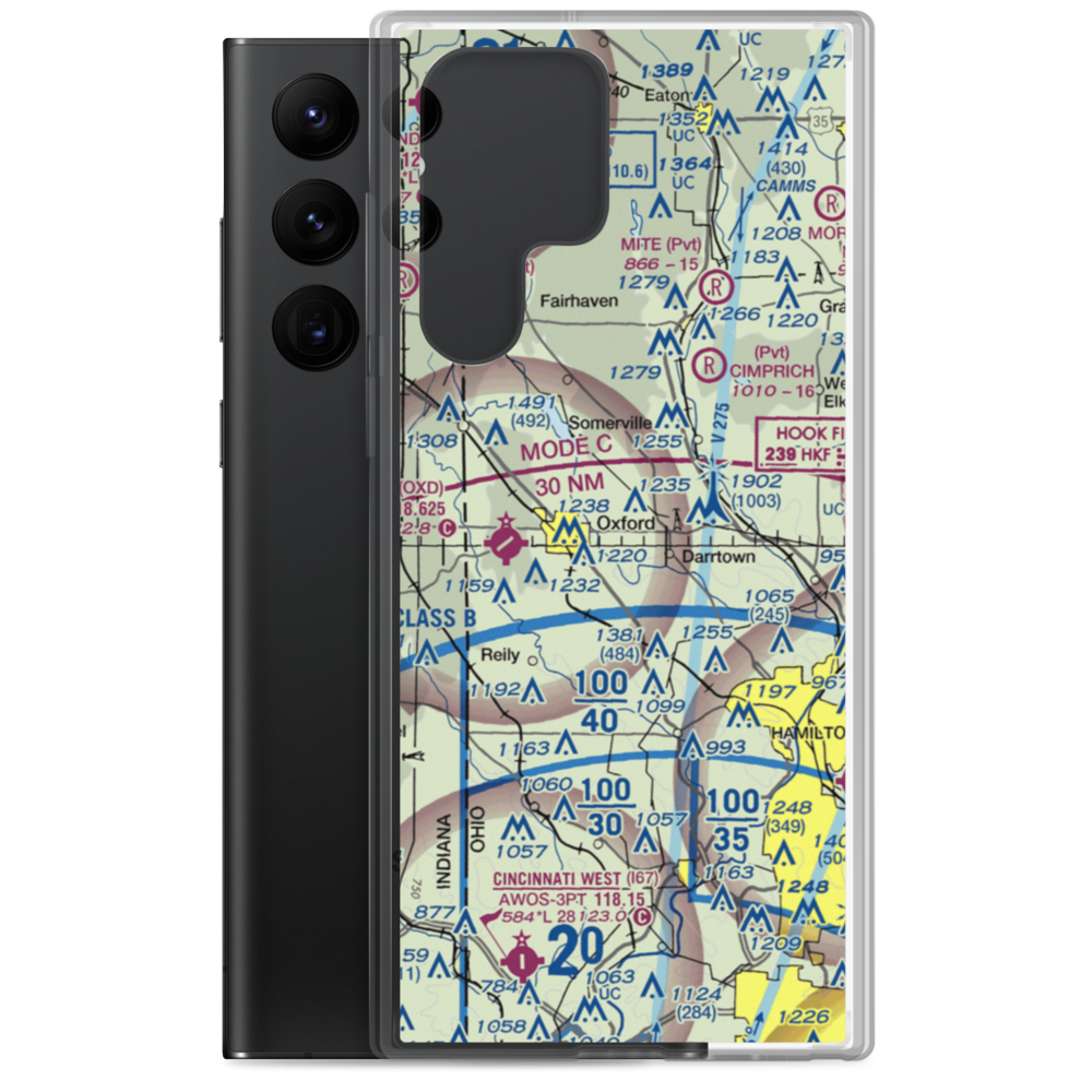 Hillcrest Airport (OI26) VFR Sectional Samsung Case Samsung Galaxy S22 Ultra model shown