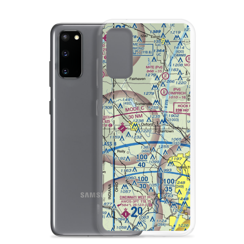 Hillcrest Airport (OI26) VFR Sectional Samsung Case Samsung Galaxy S20 model shown