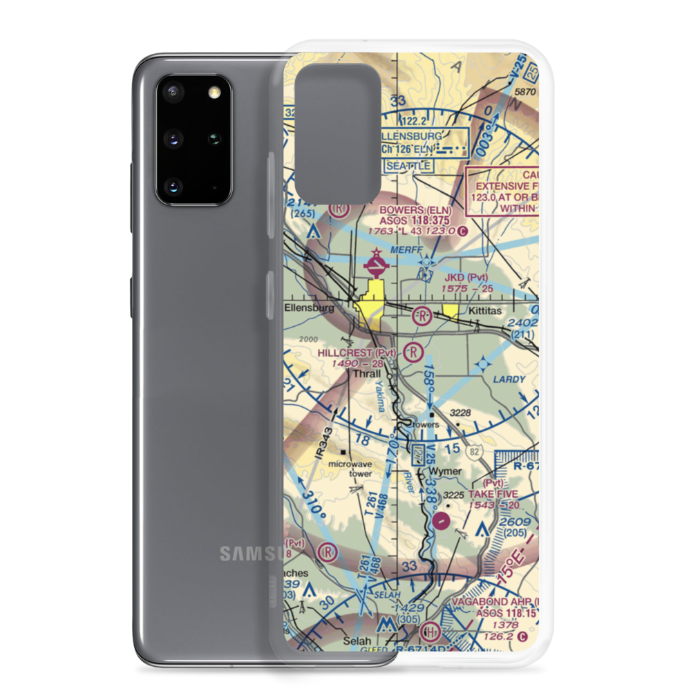 Hillcrest Farms Airport (WT01) VFR Sectional Samsung Case Samsung Galaxy S20 Plus model shown