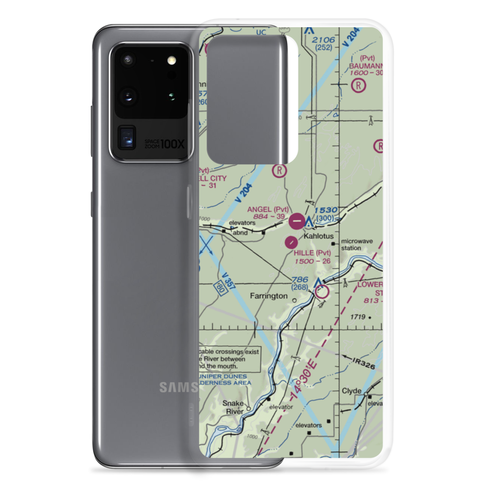 Hille-Kimp Airstrip (4WA6) VFR Sectional Samsung Case Samsung Galaxy S20 Ultra model shown