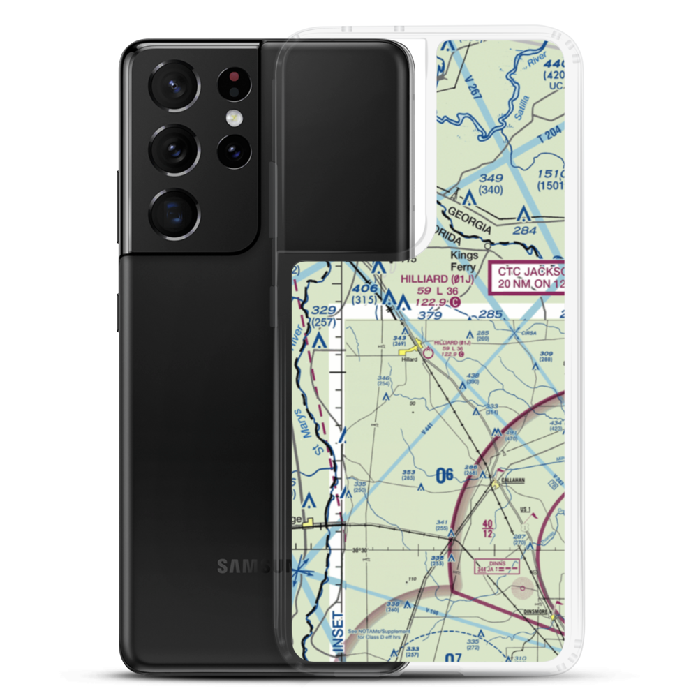 Hilliard Airpark (01J) VFR Sectional Samsung Case Samsung Galaxy S21 Ultra model shown