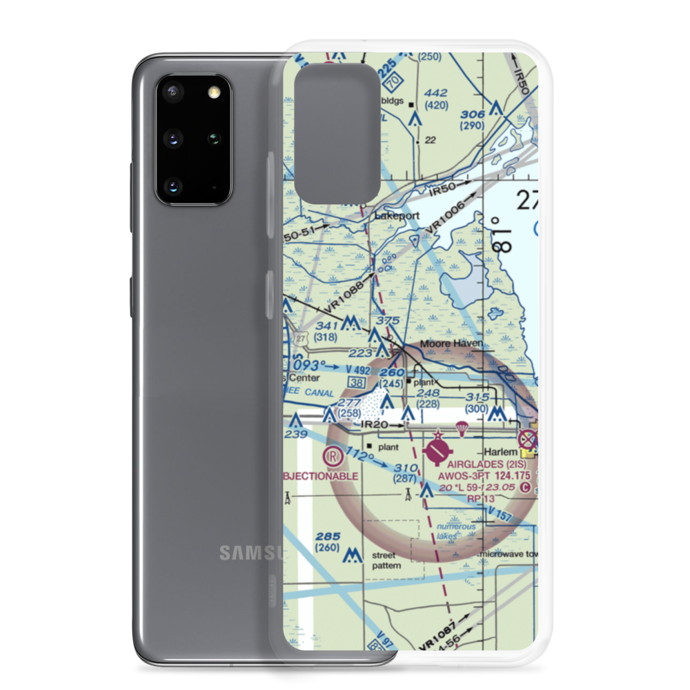 Hilliard's Private Airport (FD96) VFR Sectional Samsung Case Samsung Galaxy S20 Plus model shown