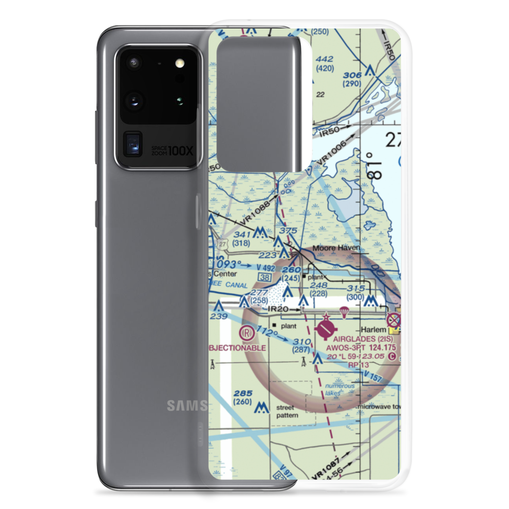 Hilliard's Private Airport (FD96) VFR Sectional Samsung Case Samsung Galaxy S20 Ultra model shown