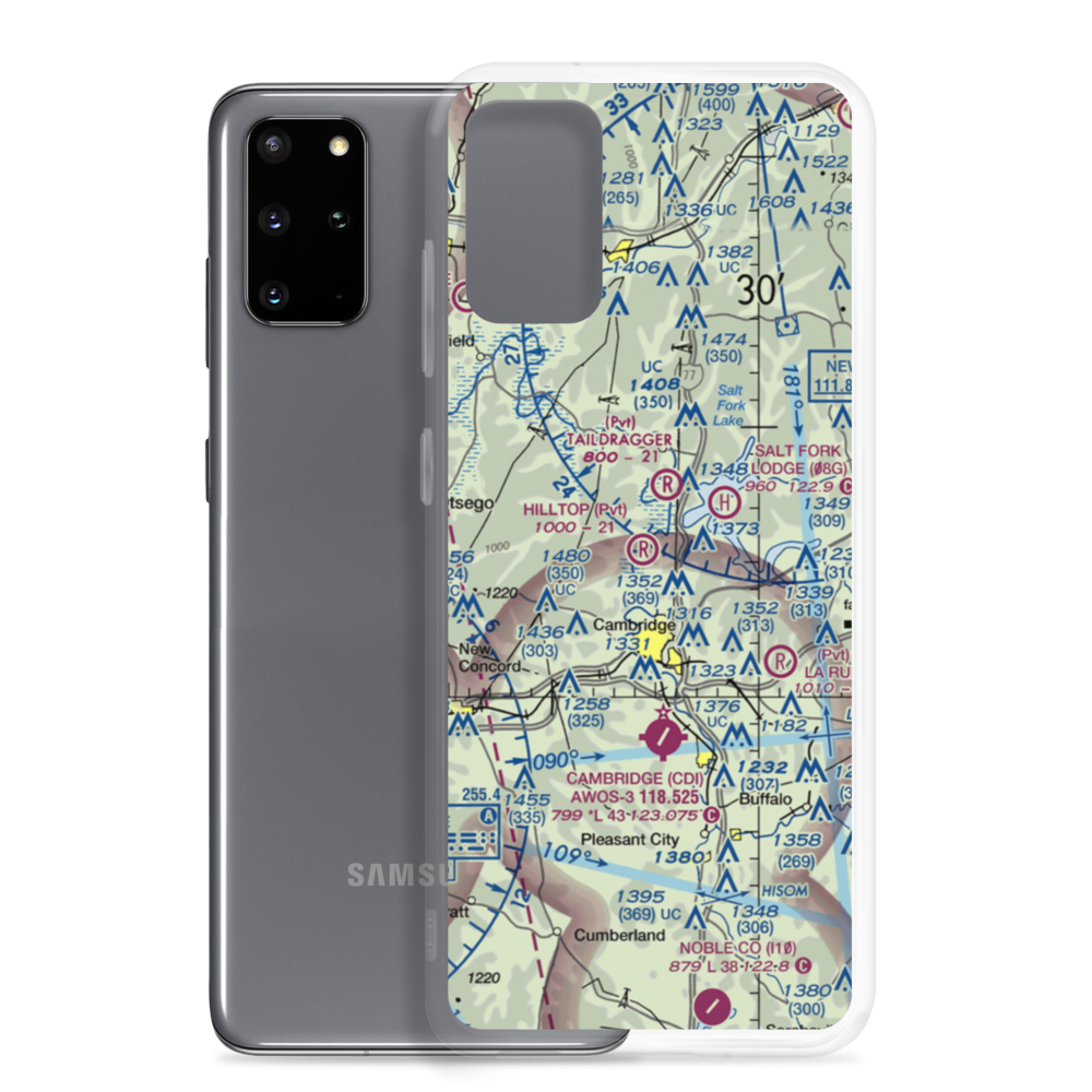 Hilltop Airport (2OA6) VFR Sectional Samsung Case Samsung Galaxy S20 Plus model shown