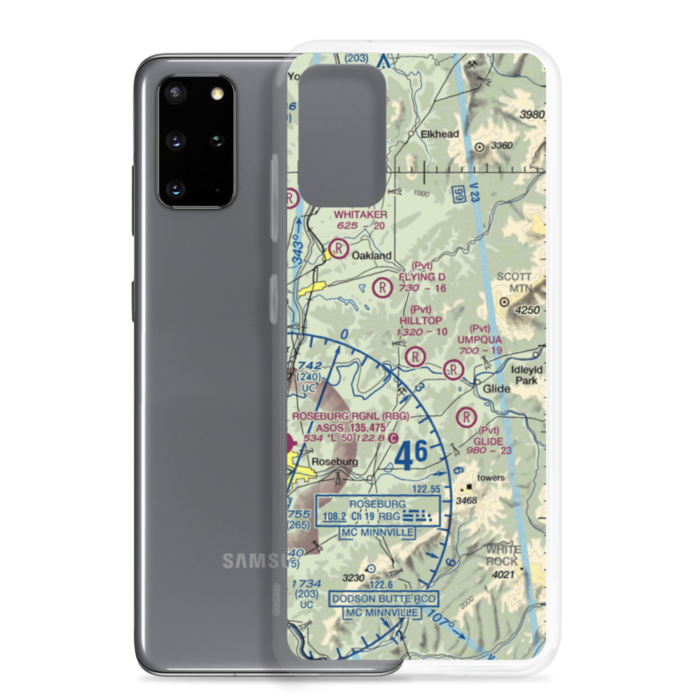 Hilltop Airport (98TE) VFR Sectional Samsung Case Samsung Galaxy S20 Plus model shown