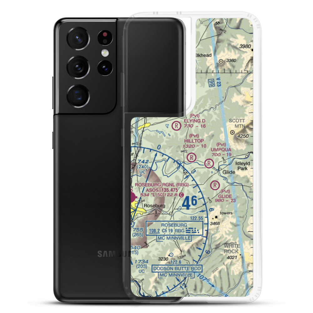 Hilltop Airport (98TE) VFR Sectional Samsung Case Samsung Galaxy S21 Ultra model shown