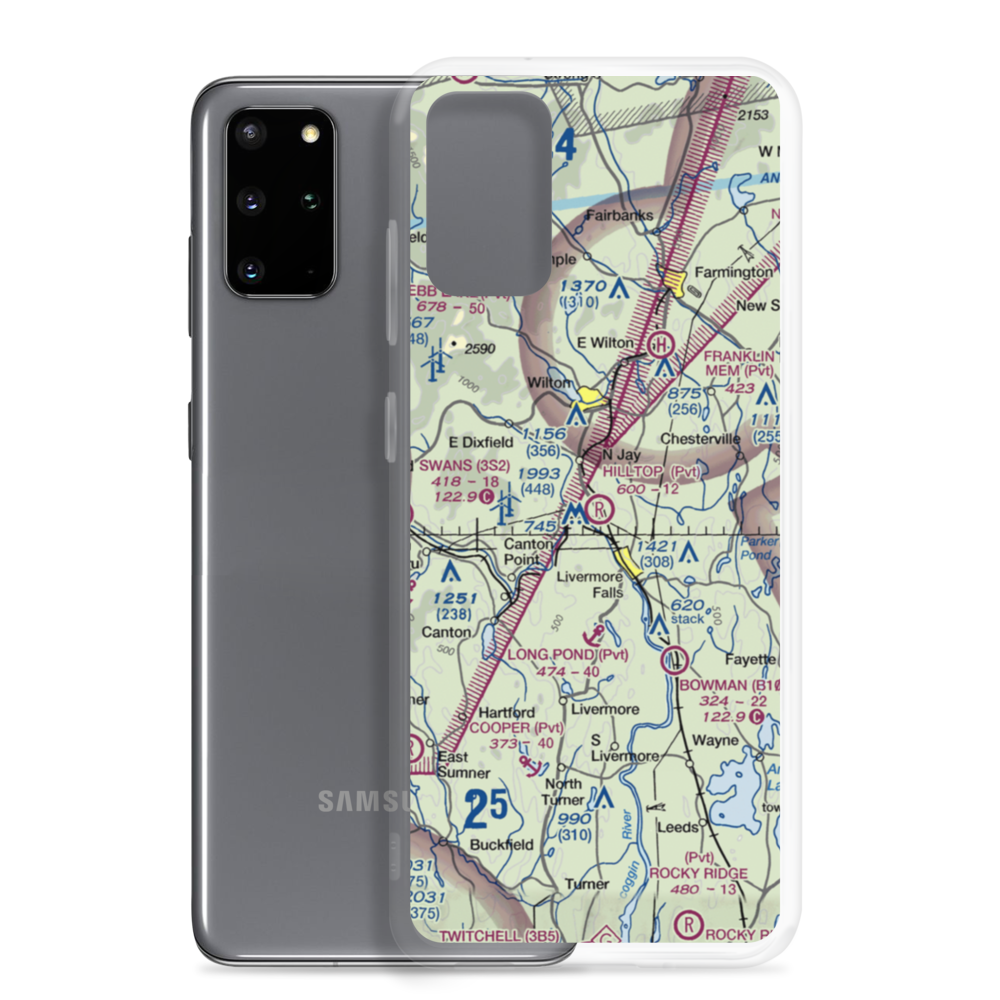 Hilltop Airport (ME92) VFR Sectional Samsung Case Samsung Galaxy S20 Plus model shown
