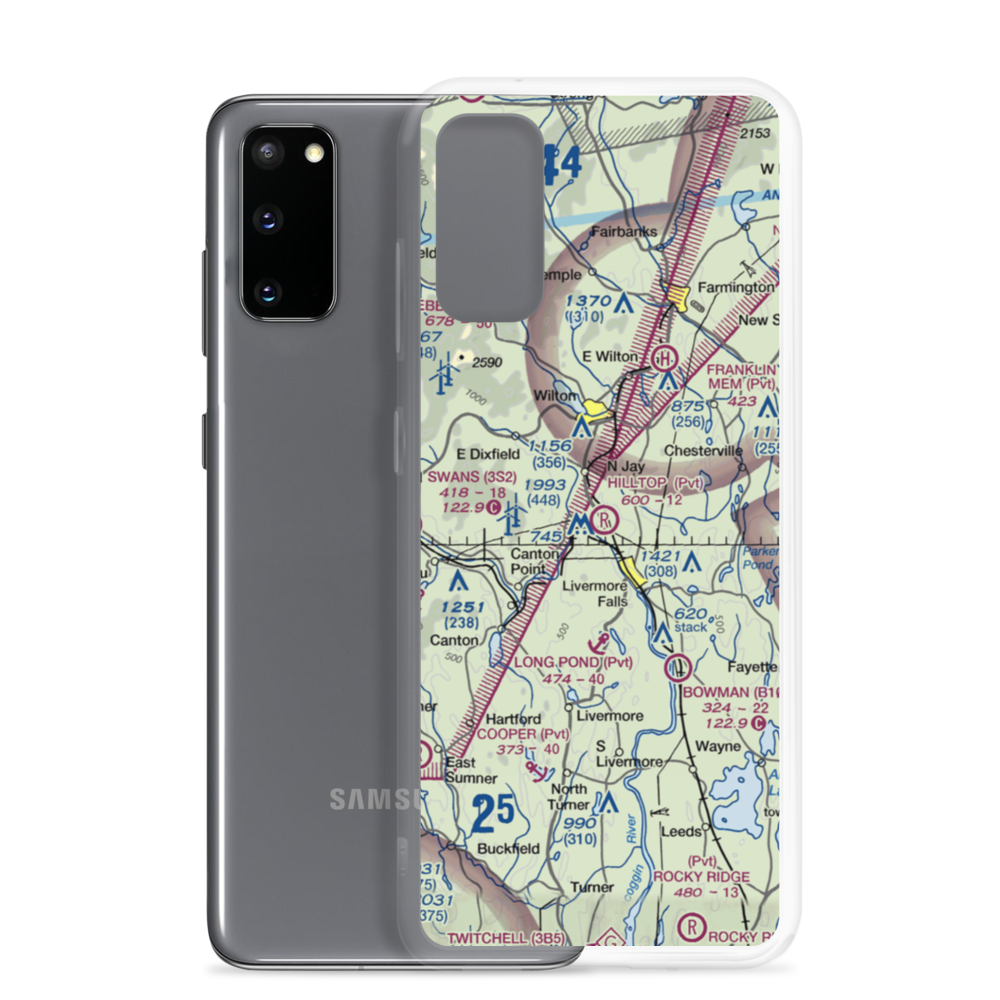 Hilltop Airport (ME92) VFR Sectional Samsung Case Samsung Galaxy S20 model shown