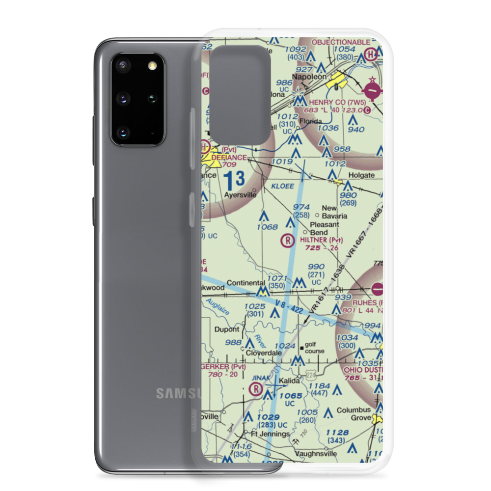 Hiltner Airport (OH19) VFR Sectional Samsung Case Samsung Galaxy S20 Plus model shown