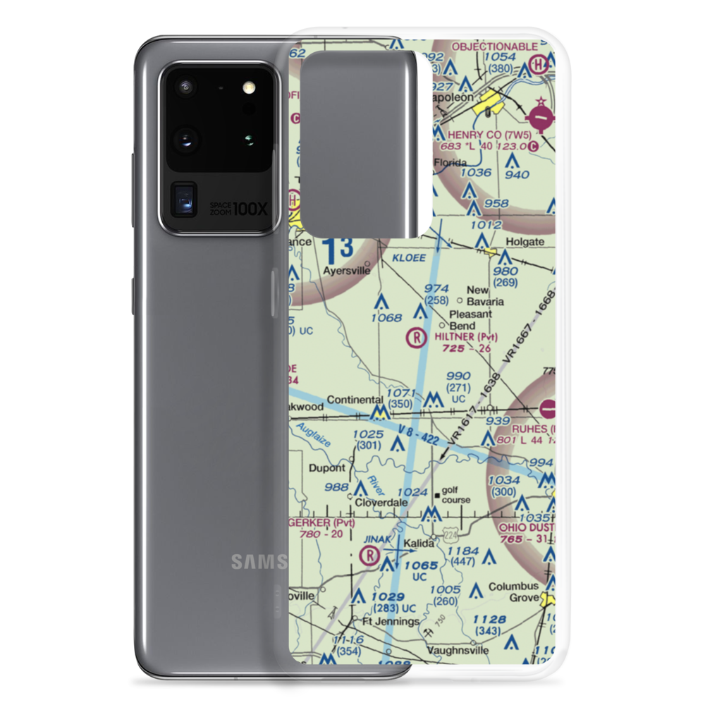 Hiltner Airport (OH19) VFR Sectional Samsung Case Samsung Galaxy S20 Ultra model shown
