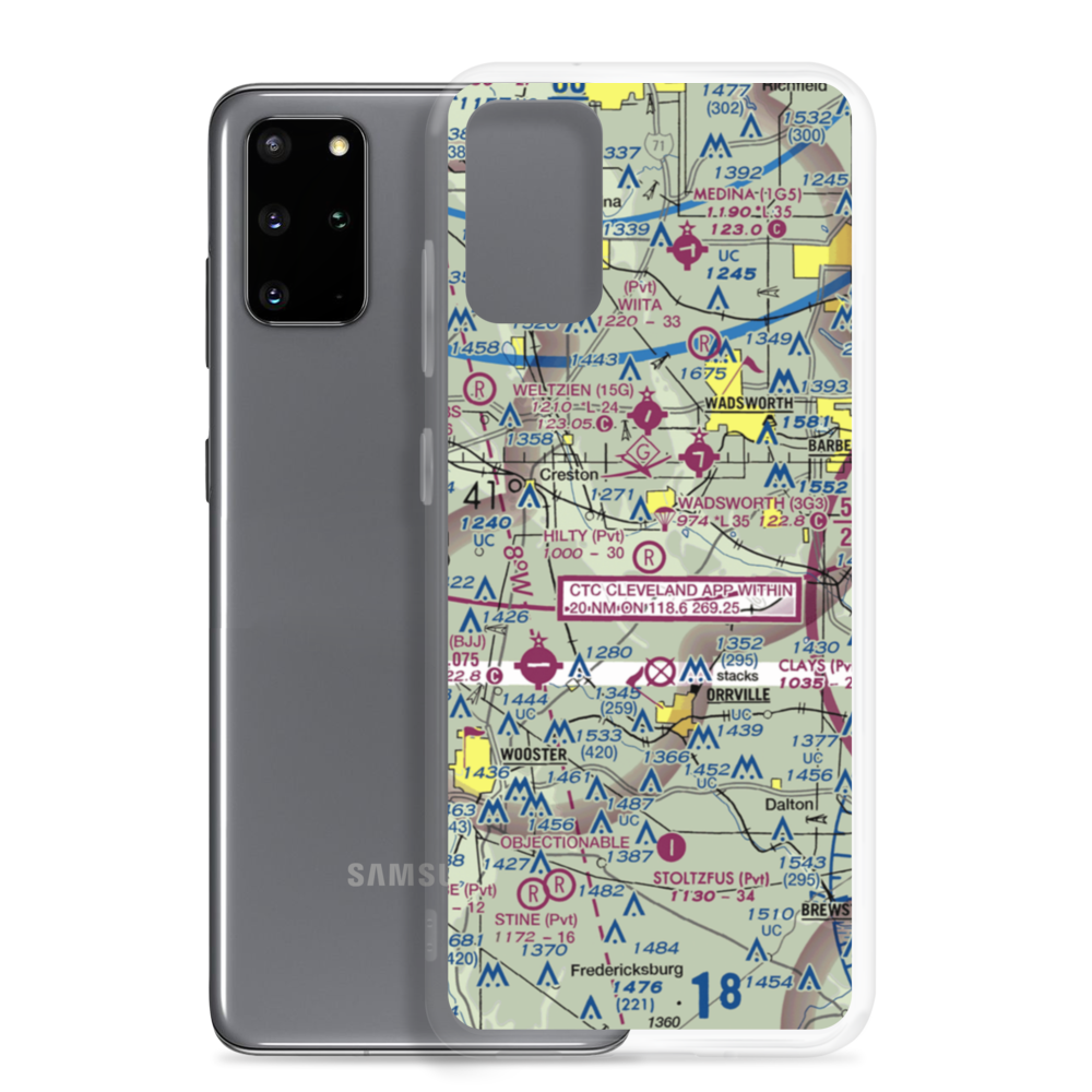Hilty Field (OI68) VFR Sectional Samsung Case Samsung Galaxy S20 Plus model shown