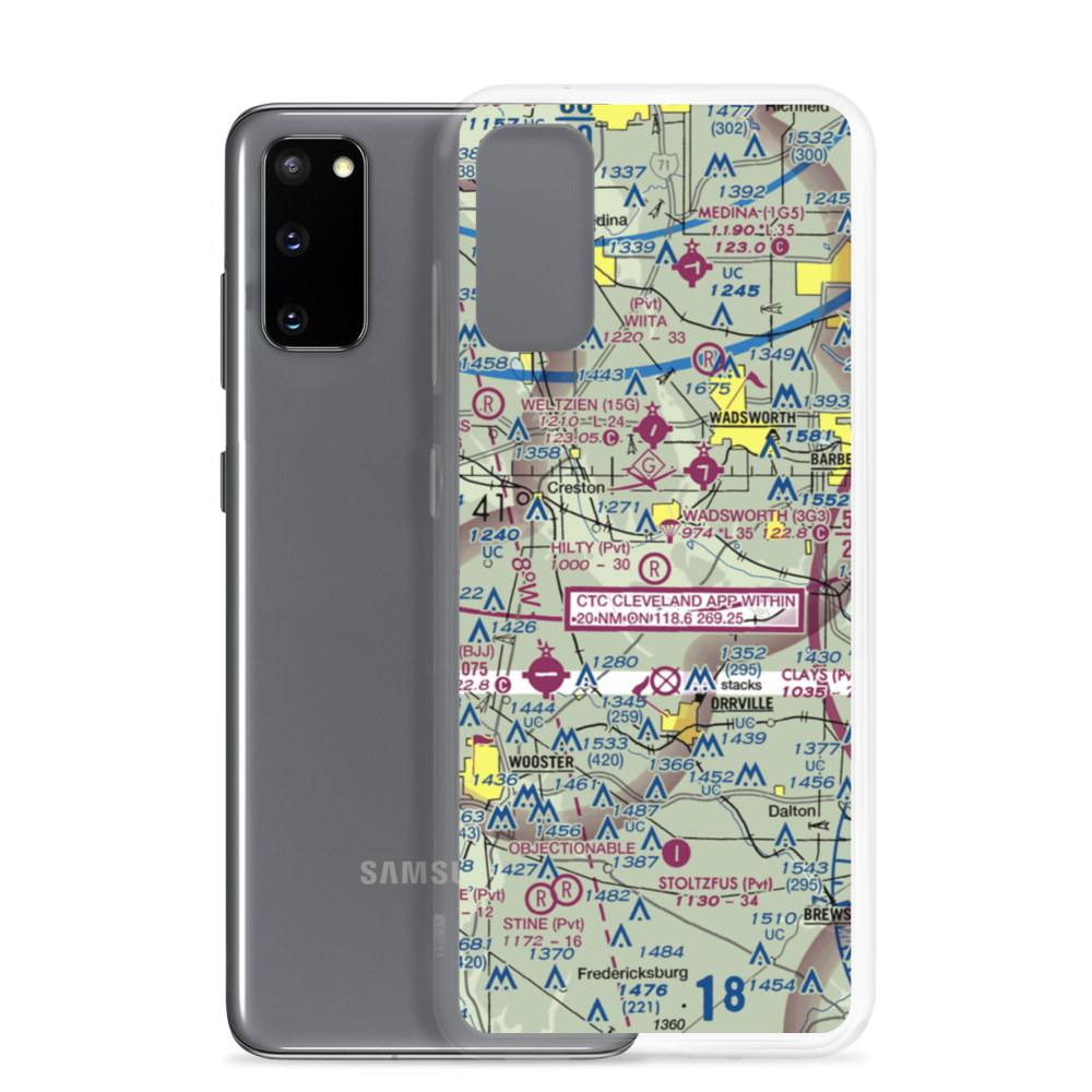 Hilty Field (OI68) VFR Sectional Samsung Case Samsung Galaxy S20 model shown