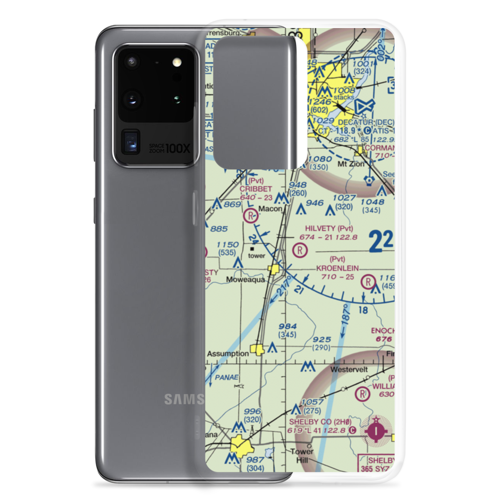 Hilvety Airport (5LL1) VFR Sectional Samsung Case Samsung Galaxy S20 Ultra model shown