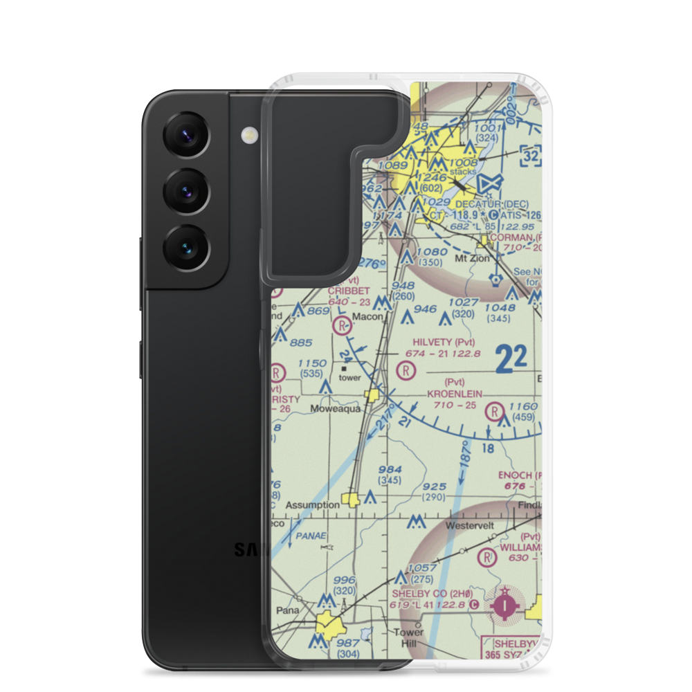 Hilvety Airport (5LL1) VFR Sectional Samsung Case Samsung Galaxy S22 model shown
