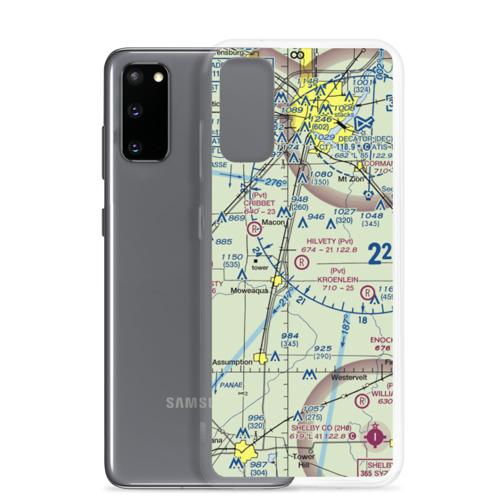 Hilvety Airport (5LL1) VFR Sectional Samsung Case Samsung Galaxy S20 model shown