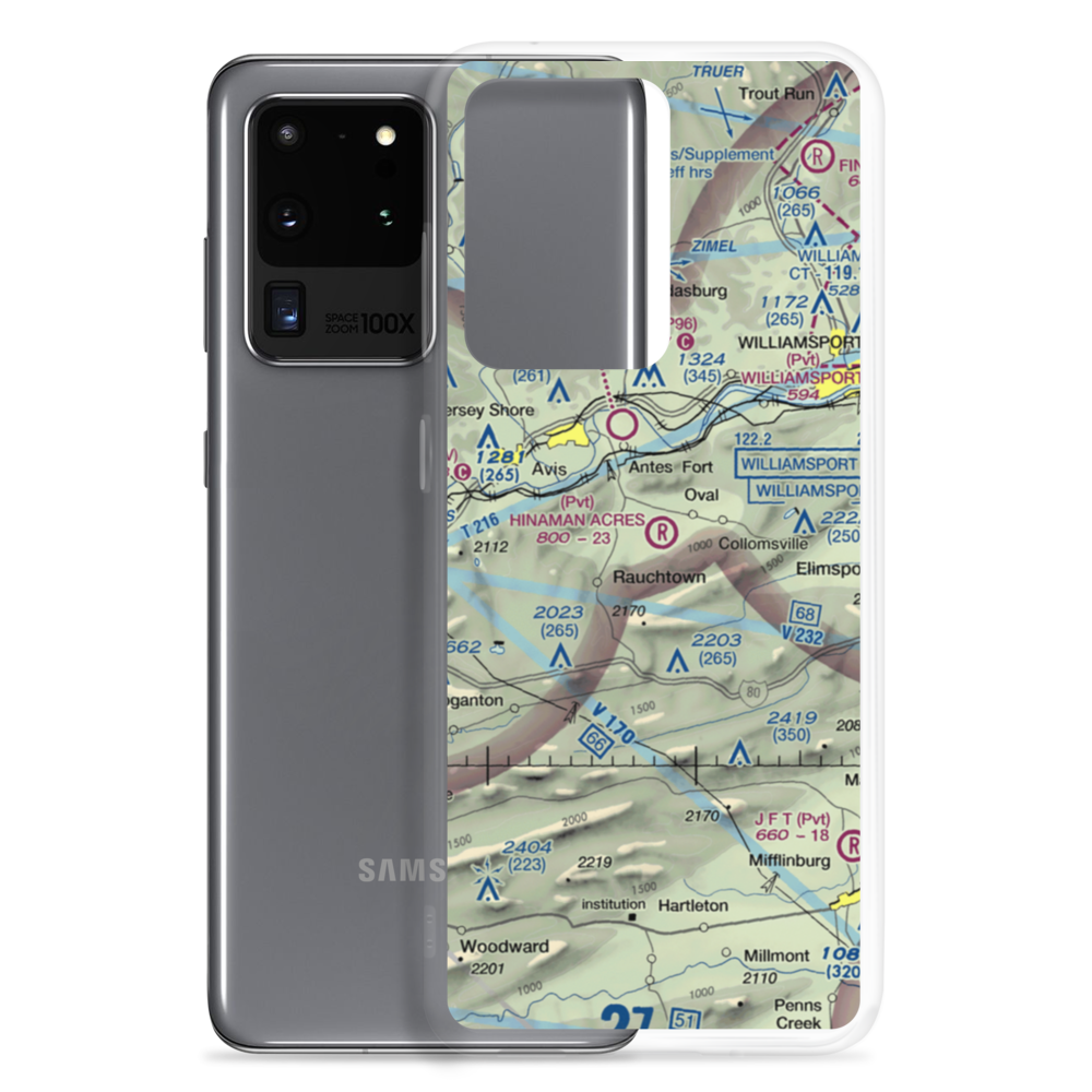 Hinaman Acres Airport (1PA0) VFR Sectional Samsung Case Samsung Galaxy S20 Ultra model shown