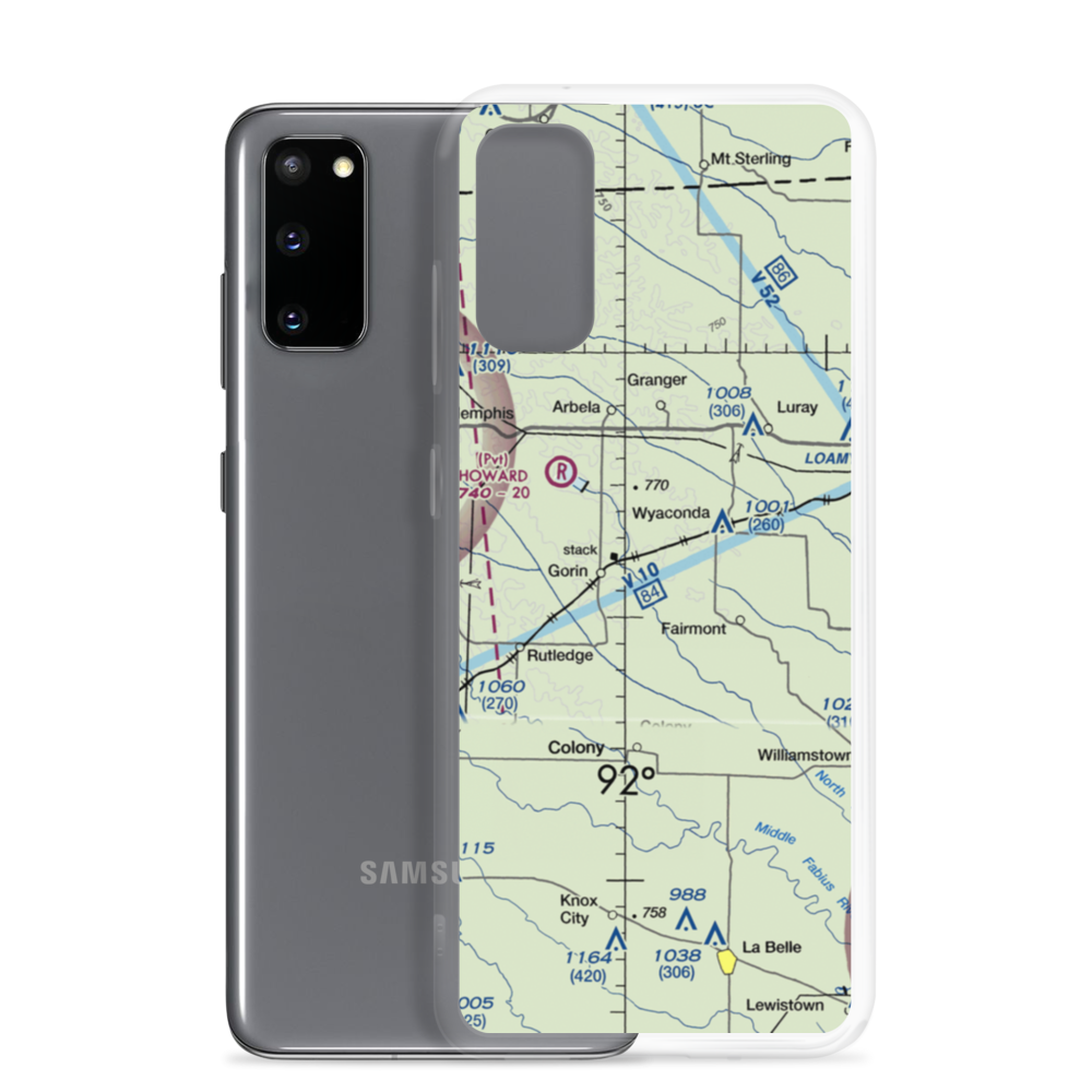 Hines Airport (1MO7) VFR Sectional Samsung Case Samsung Galaxy S20 model shown