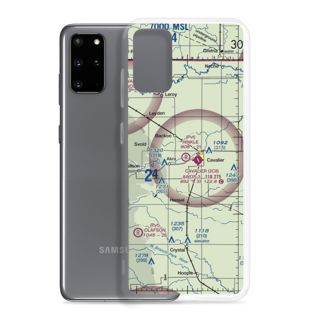 Hinkle Airport (9ND8) VFR Sectional Samsung Case Samsung Galaxy S20 Plus model shown