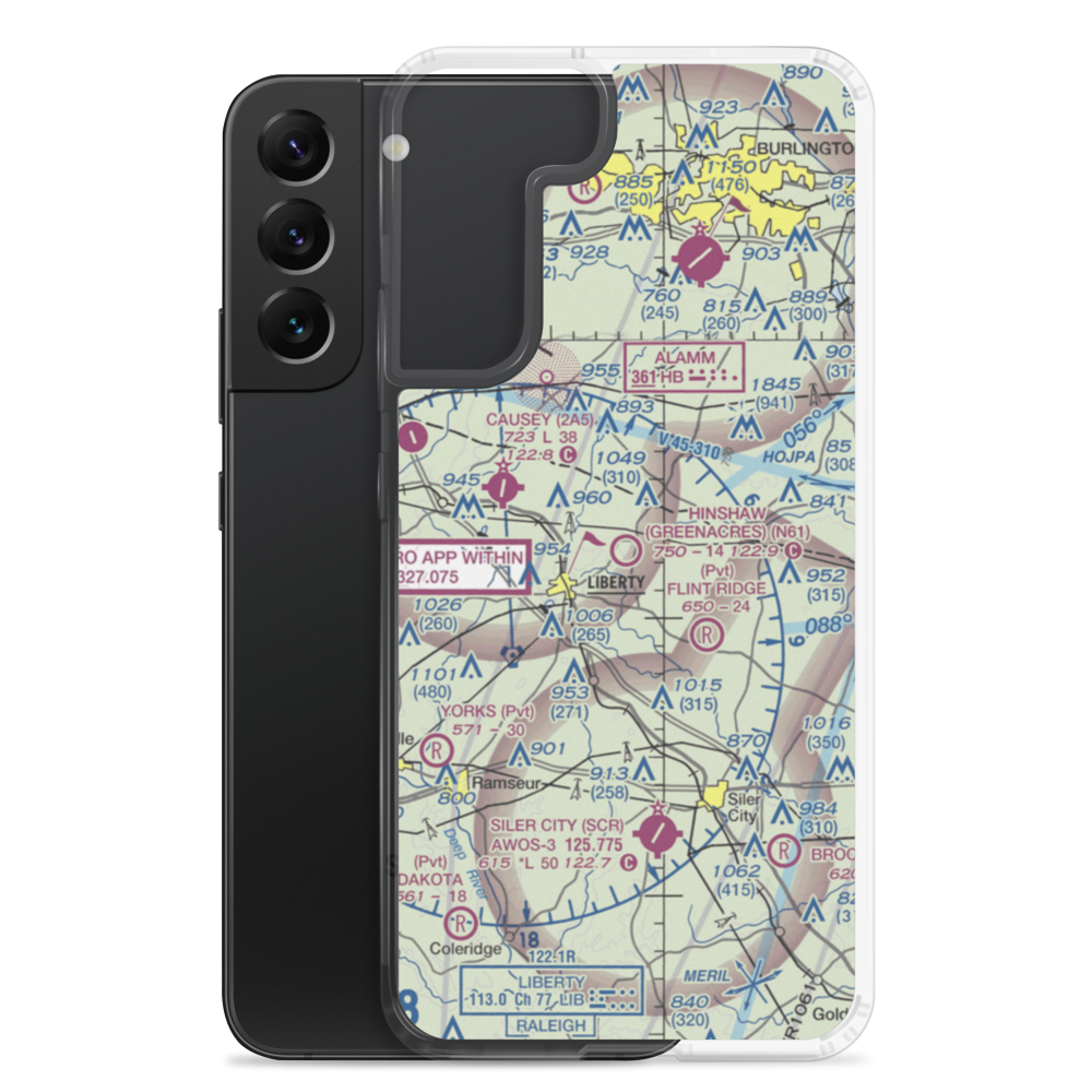 Hinshaw (Greenacres) Airport (N61) VFR Sectional Samsung Case Samsung Galaxy S22 Plus model shown