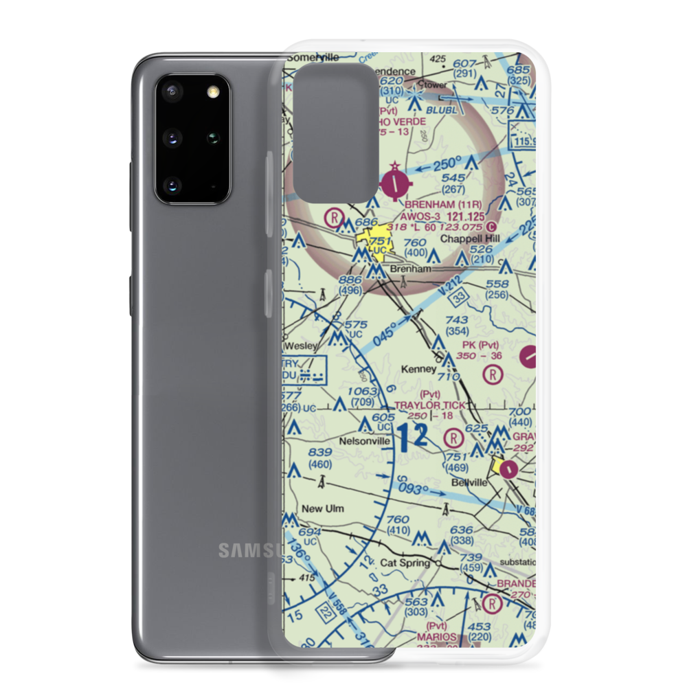 Hinson Airport (32TX) VFR Sectional Samsung Case Samsung Galaxy S20 Plus model shown