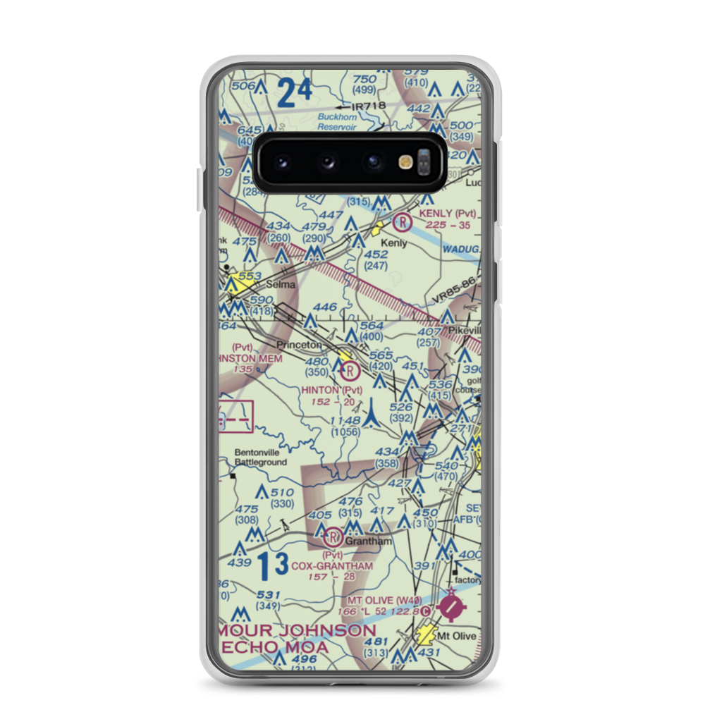 Hinton Field (NC72) VFR Sectional Samsung Case Samsung Galaxy S10 model shown