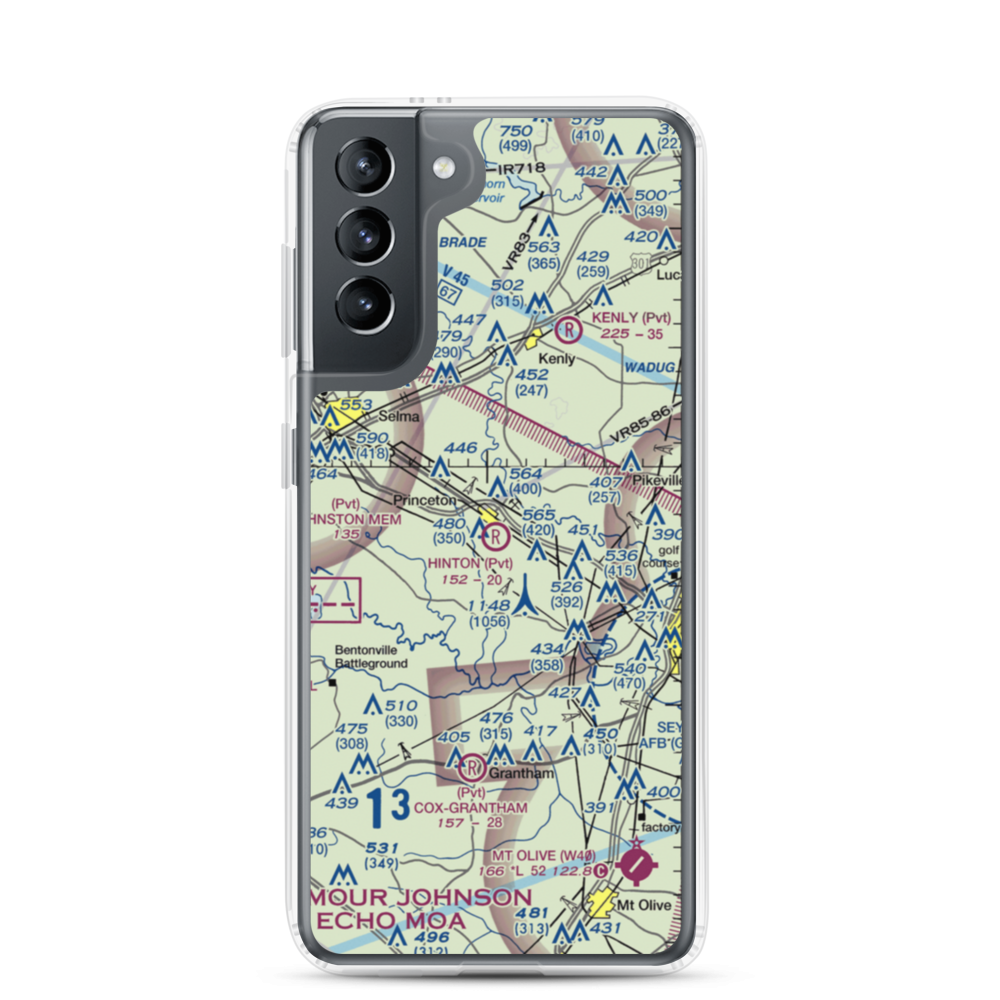 Hinton Field (NC72) VFR Sectional Samsung Case Samsung Galaxy S21 model shown