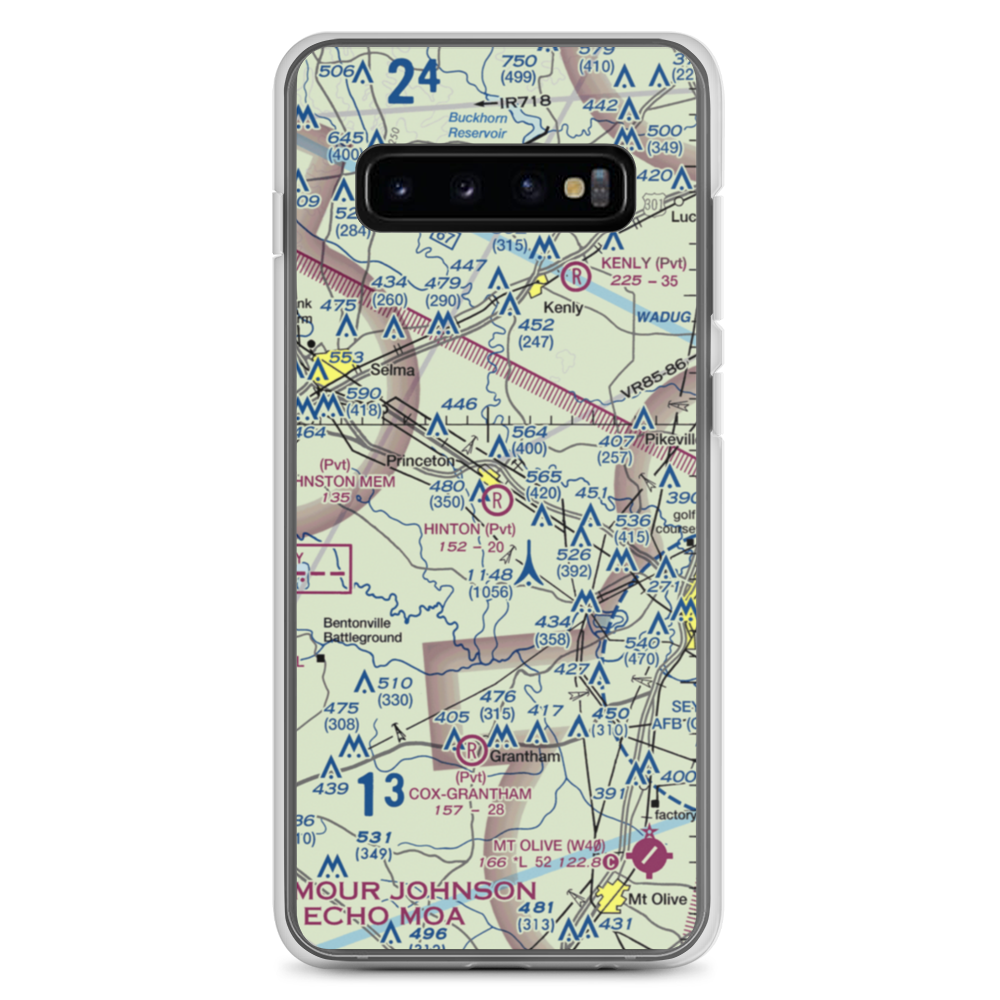 Hinton Field (NC72) VFR Sectional Samsung Case Samsung Galaxy S10+ model shown