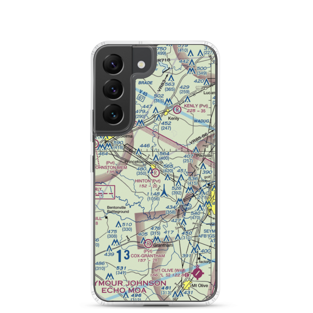 Hinton Field (NC72) VFR Sectional Samsung Case Samsung Galaxy S22 model shown