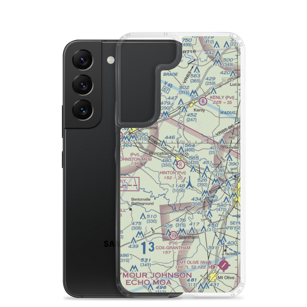 Hinton Field (NC72) VFR Sectional Samsung Case Samsung Galaxy S22 model shown