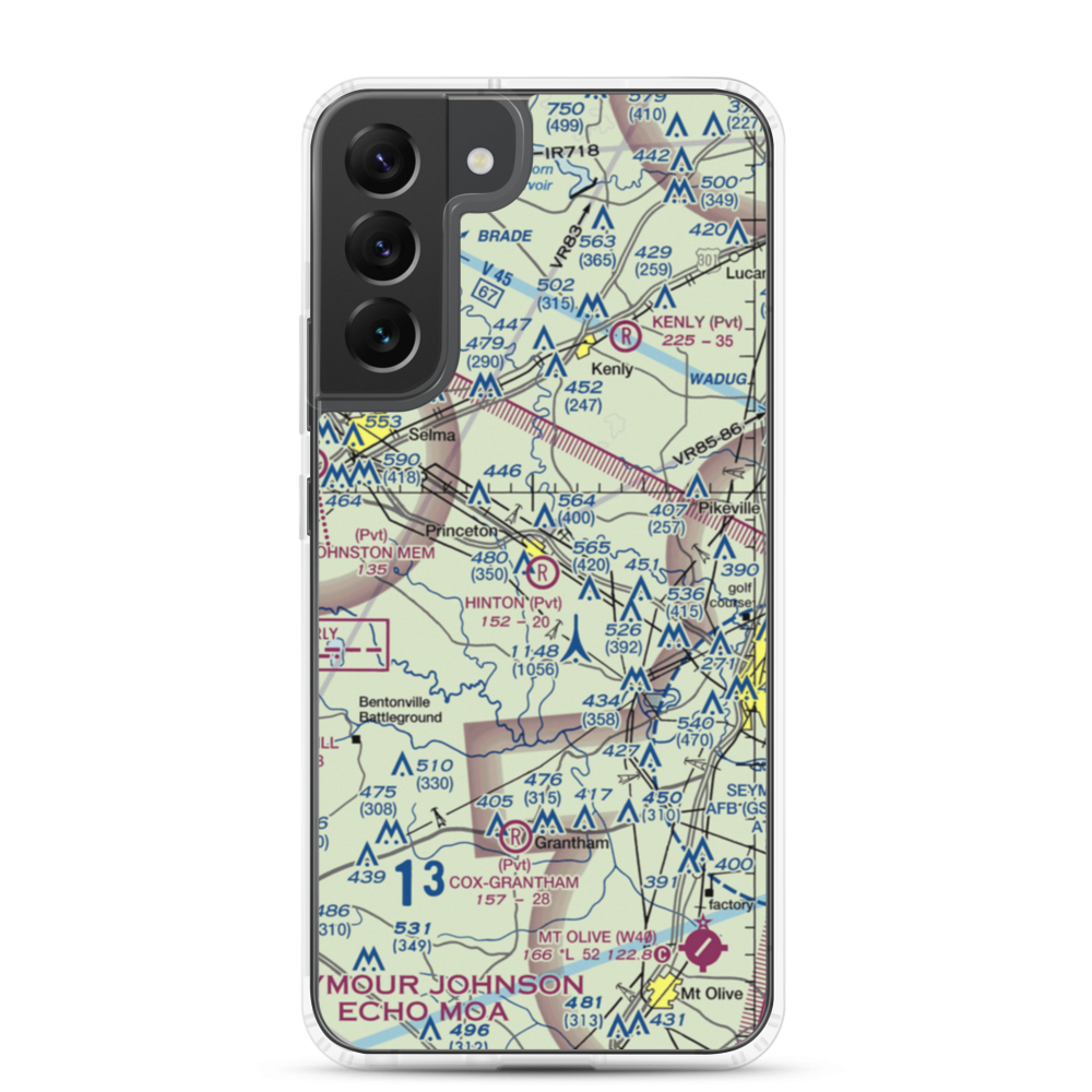 Hinton Field (NC72) VFR Sectional Samsung Case Samsung Galaxy S22 Plus model shown
