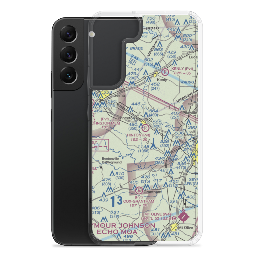 Hinton Field (NC72) VFR Sectional Samsung Case Samsung Galaxy S22 Plus model shown