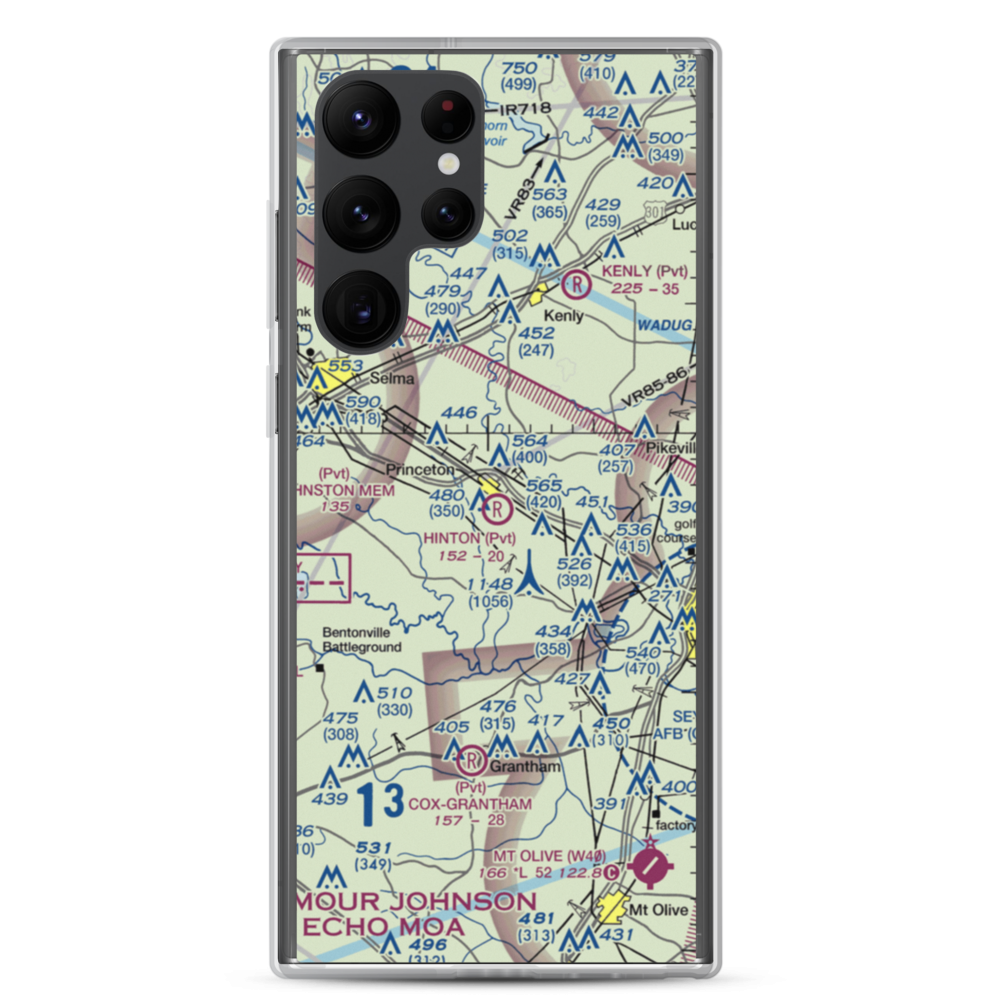 Hinton Field (NC72) VFR Sectional Samsung Case Samsung Galaxy S22 Ultra model shown