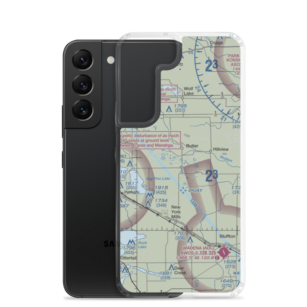 Hintzman Private Airport (4MN1) VFR Sectional Samsung Case Samsung Galaxy S22 model shown