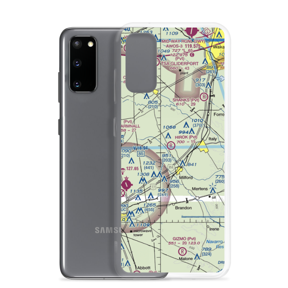 Hirok Airport (TE50) VFR Sectional Samsung Case Samsung Galaxy S20 model shown