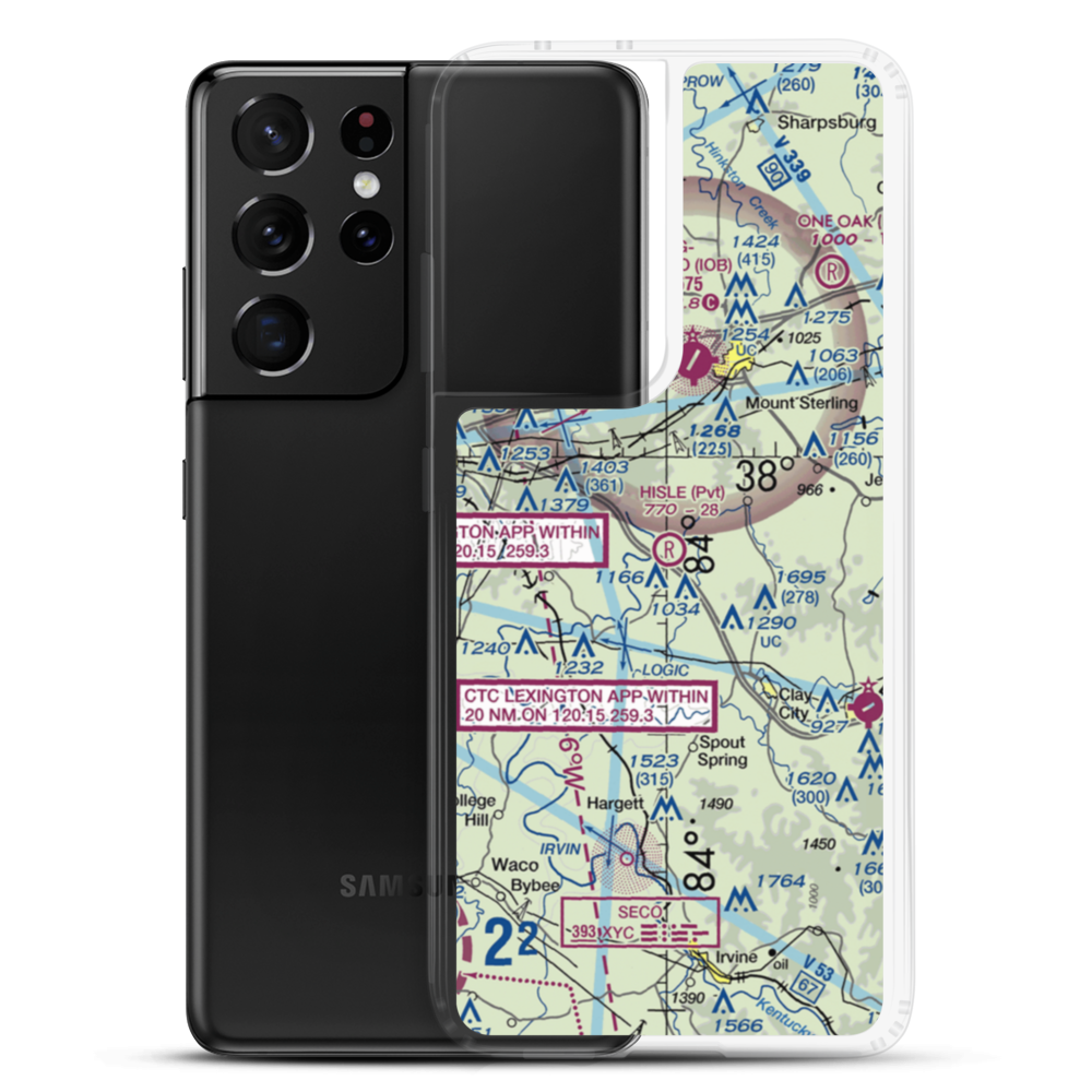 Hisle Field (75KY) VFR Sectional Samsung Case Samsung Galaxy S21 Ultra model shown