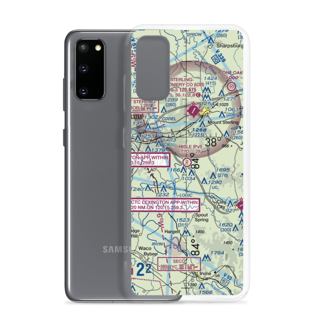 Hisle Field (75KY) VFR Sectional Samsung Case Samsung Galaxy S20 model shown