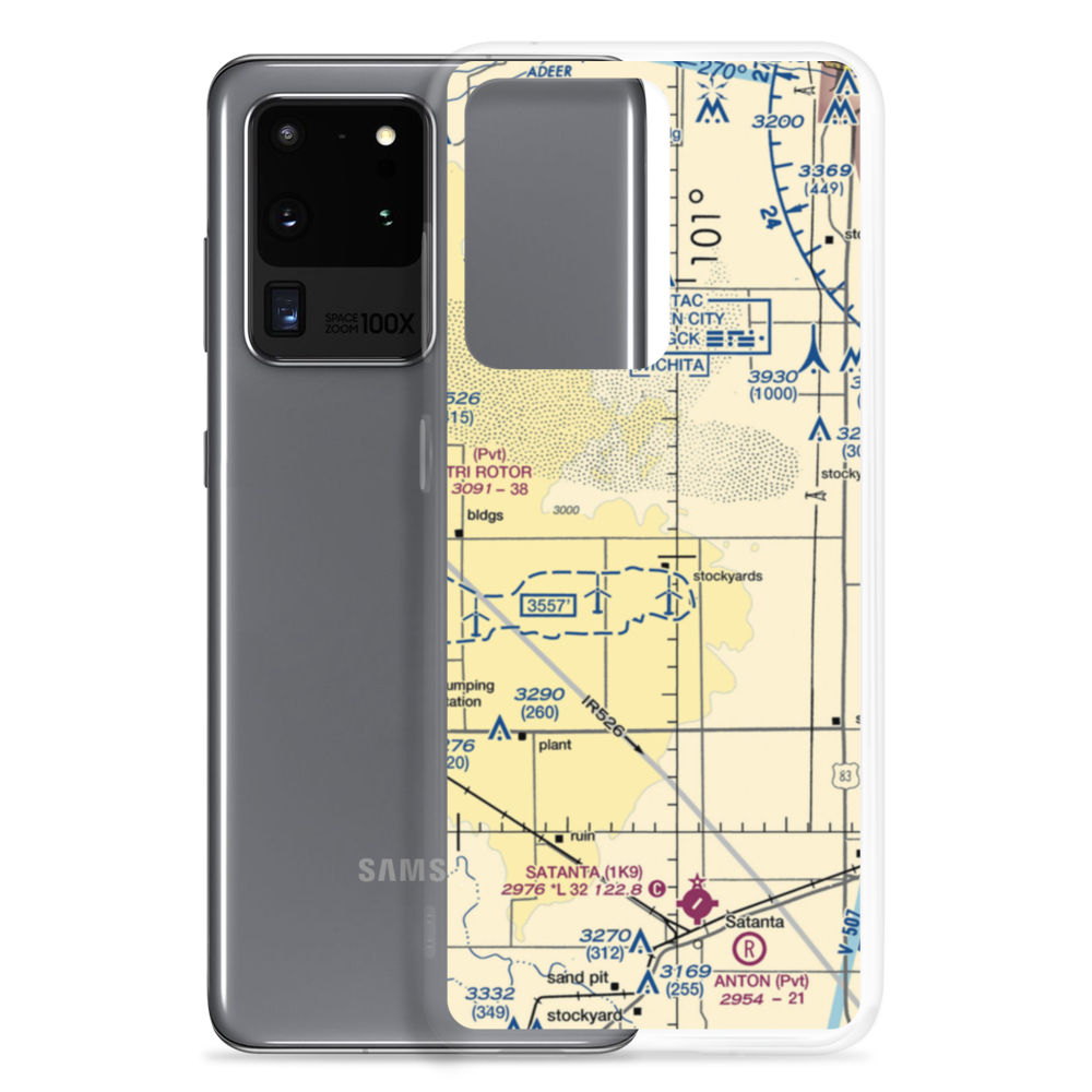 Hitch Feeders Ii Inc. Airport (1KS7) VFR Sectional Samsung Case Samsung Galaxy S20 Ultra model shown