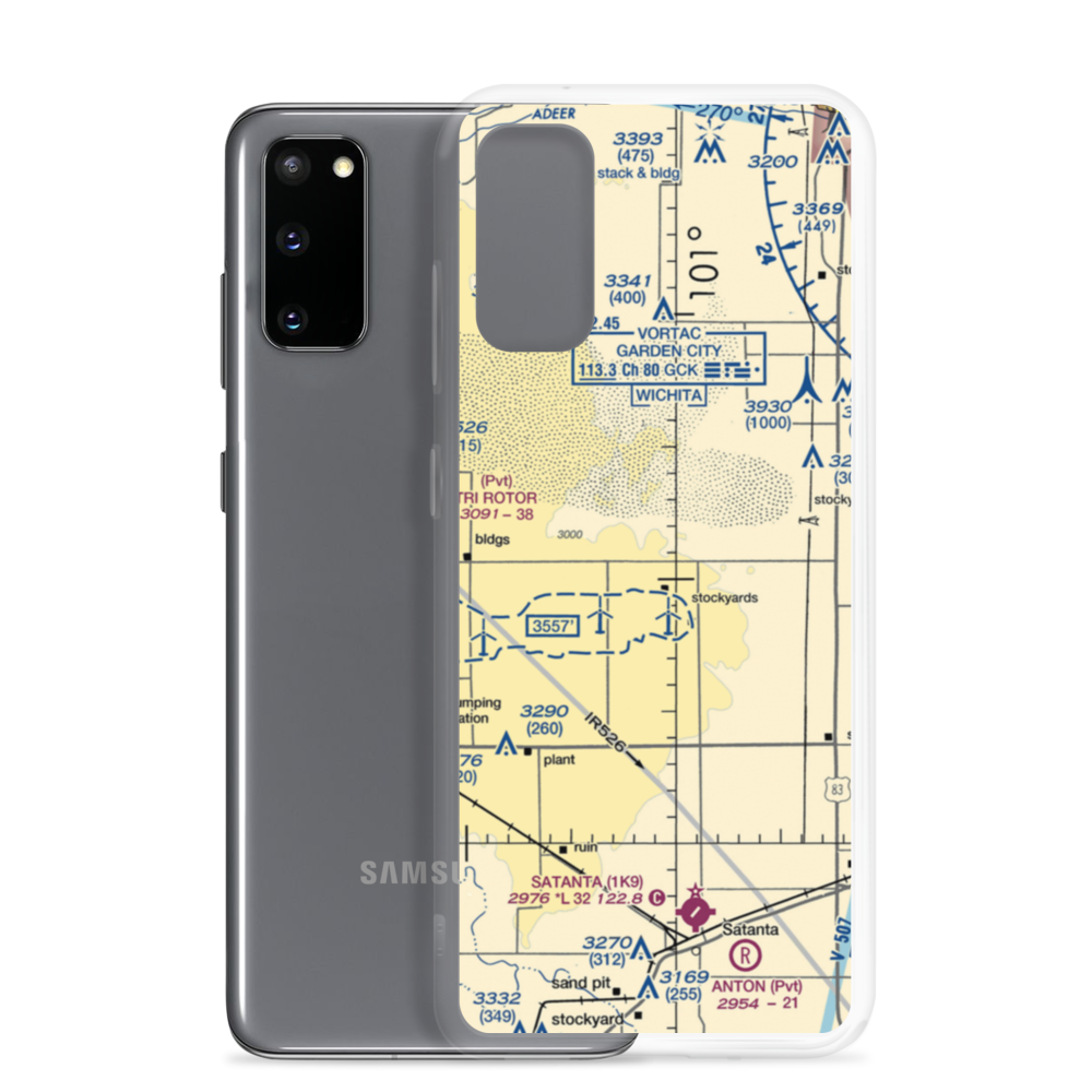 Hitch Feeders Ii Inc. Airport (1KS7) VFR Sectional Samsung Case Samsung Galaxy S20 model shown