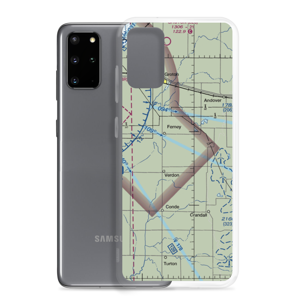 Hite Private Airport (SD49) VFR Sectional Samsung Case Samsung Galaxy S20 Plus model shown
