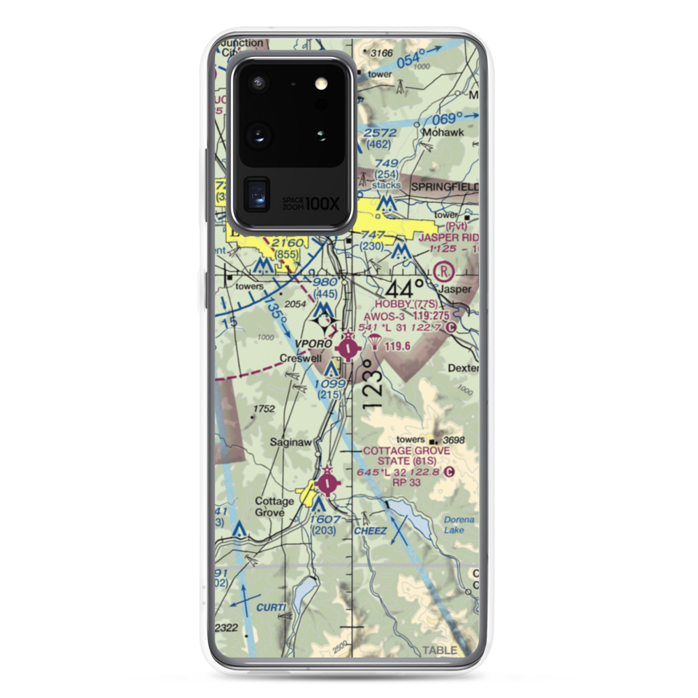Hobby Field (77S) VFR Sectional Samsung Case Samsung Galaxy S20 Ultra model shown