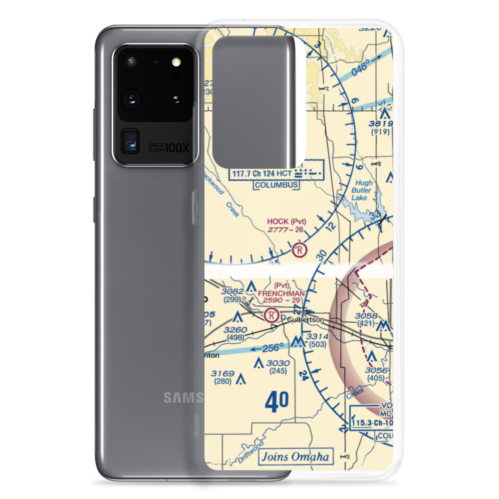 Hock Airport (13NE) VFR Sectional Samsung Case Samsung Galaxy S20 Ultra model shown