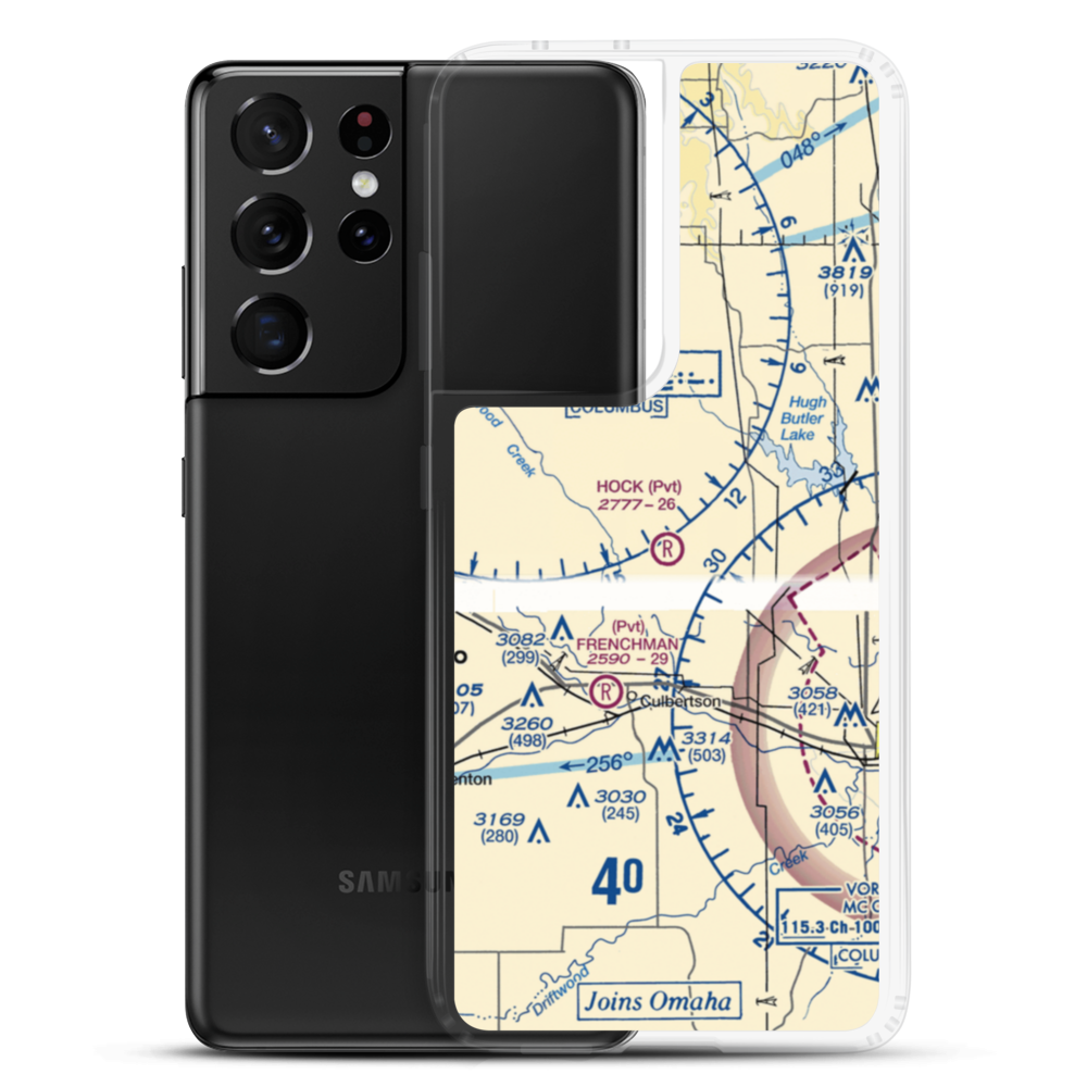 Hock Airport (13NE) VFR Sectional Samsung Case Samsung Galaxy S21 Ultra model shown