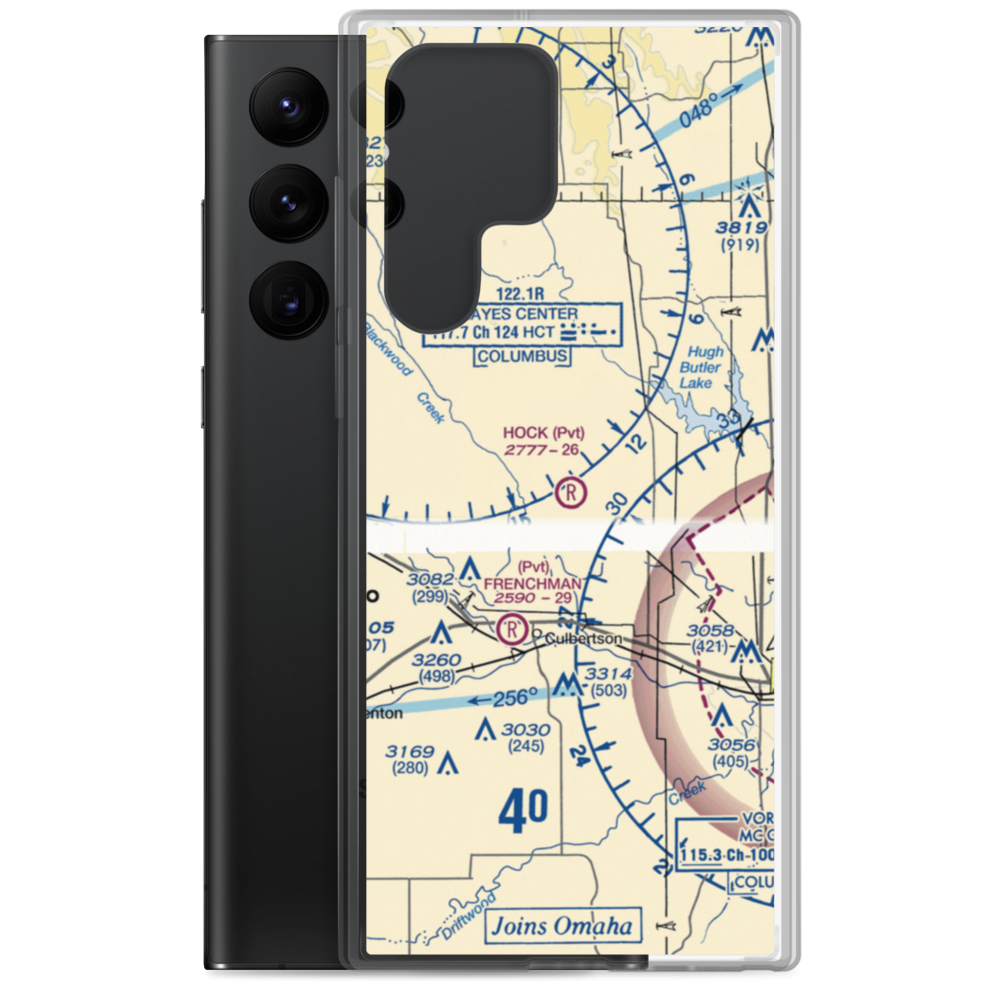 Hock Airport (13NE) VFR Sectional Samsung Case Samsung Galaxy S22 Ultra model shown