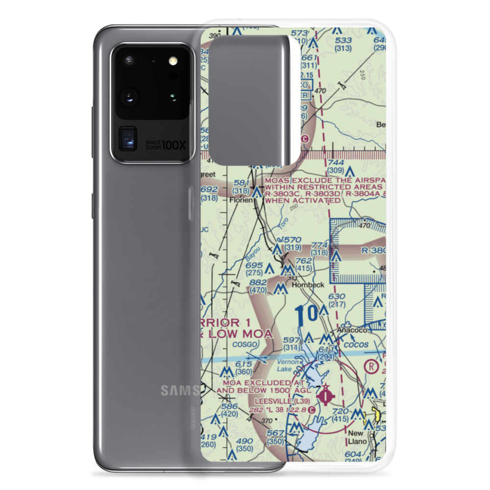 Hodges Airfield (US-0286) VFR Sectional Samsung Case Samsung Galaxy S20 Ultra model shown