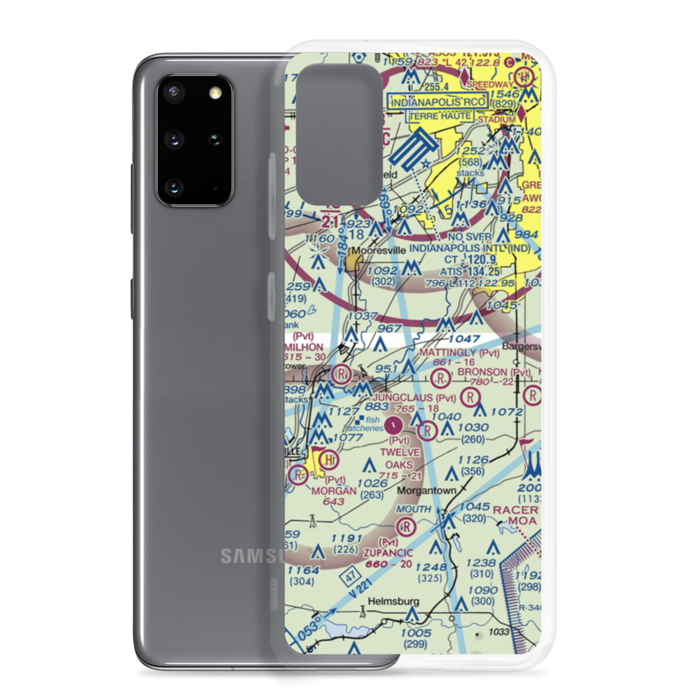 Hodges Airport (II55) VFR Sectional Samsung Case Samsung Galaxy S20 Plus model shown