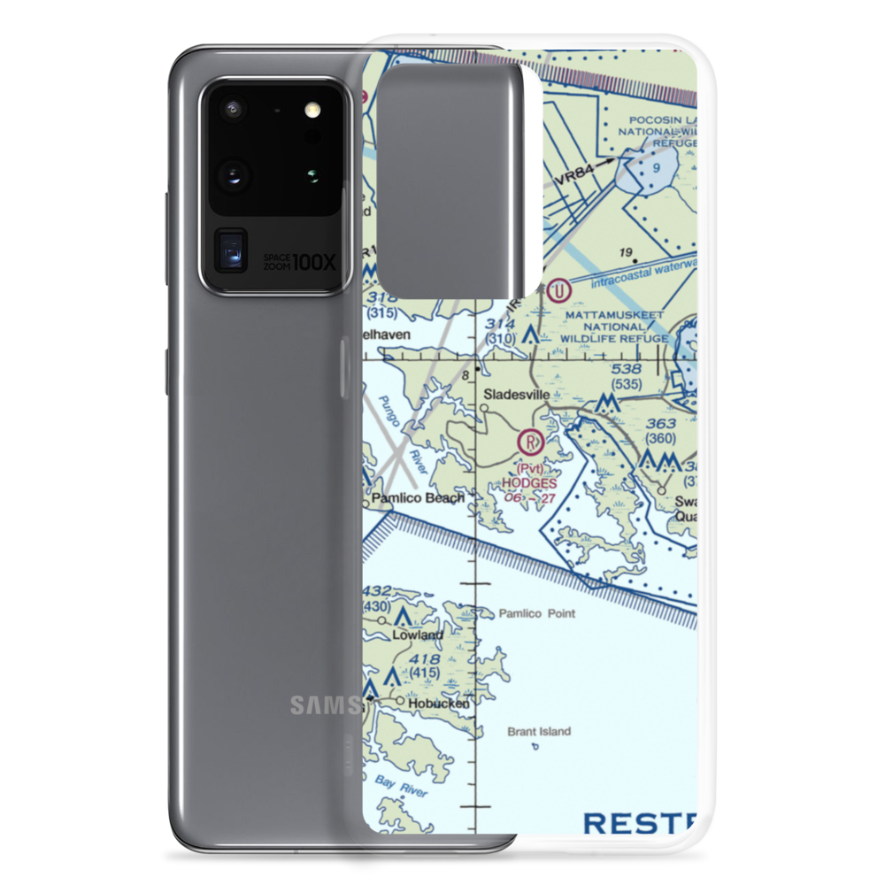 Hodges Farm Airport (NC73) VFR Sectional Samsung Case Samsung Galaxy S20 Ultra model shown