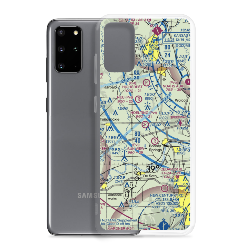 Hoelting Airport (SN22) VFR Sectional Samsung Case Samsung Galaxy S20 Plus model shown