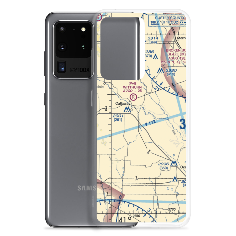 Hoesel Airport (6NE9) VFR Sectional Samsung Case Samsung Galaxy S20 Ultra model shown