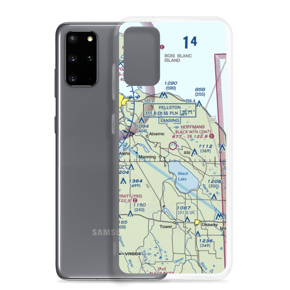 Hoffman's Black Mountain Aerodrome (2M7) VFR Sectional Samsung Case Samsung Galaxy S20 Plus model shown