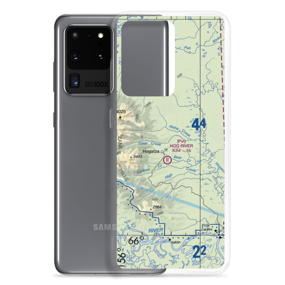 Hog River Airport (2AK6) VFR Sectional Samsung Case Samsung Galaxy S20 Ultra model shown